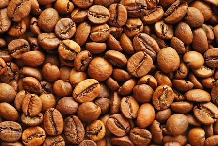 Coffee beans as backgroundの写真素材