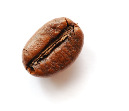 Coffee bean isolated on white backgroundの写真素材