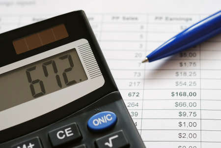 Financial analyzingの写真素材