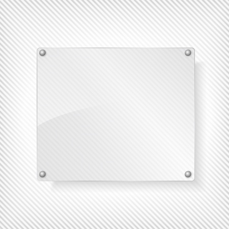 Glass board on striped backgroundのイラスト素材