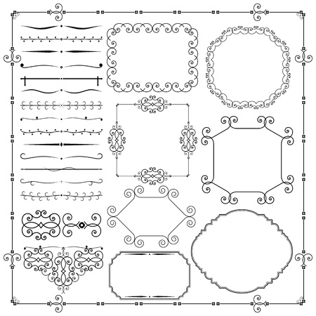 Vector Vintage Design Elementsのイラスト素材
