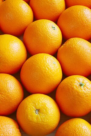 Oranges, top view