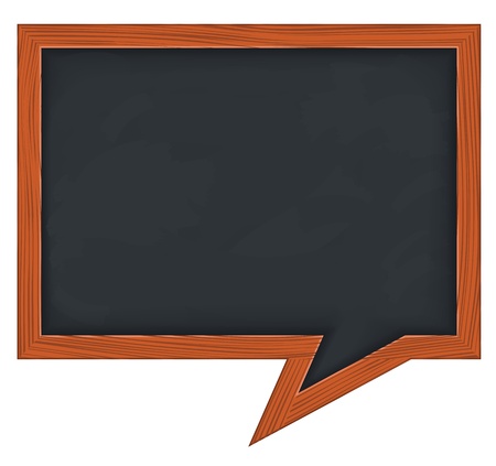 Blackboard shaped as speech bubbleのイラスト素材