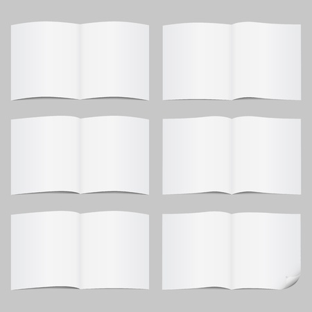 Set of open pagesのイラスト素材