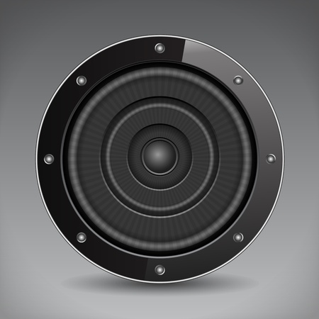 Black Sound Speakerのイラスト素材