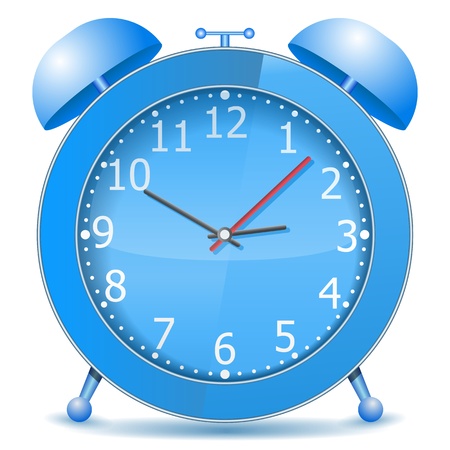 Blue alarm clockのイラスト素材