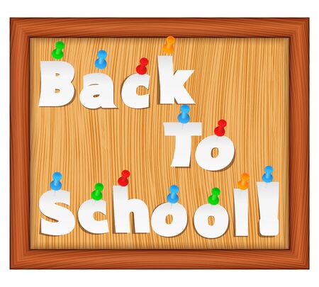 Back To School Paper Wordsのイラスト素材