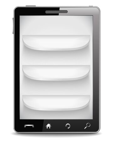 Mobile phone with shelvesのイラスト素材