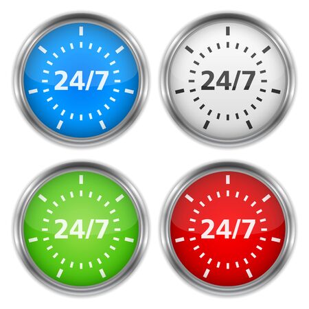 24 7 Conceptのイラスト素材