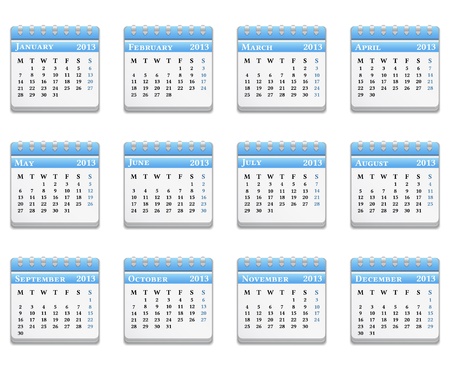 2013 Calendarのイラスト素材