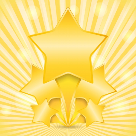 Abstract background with golden starsのイラスト素材
