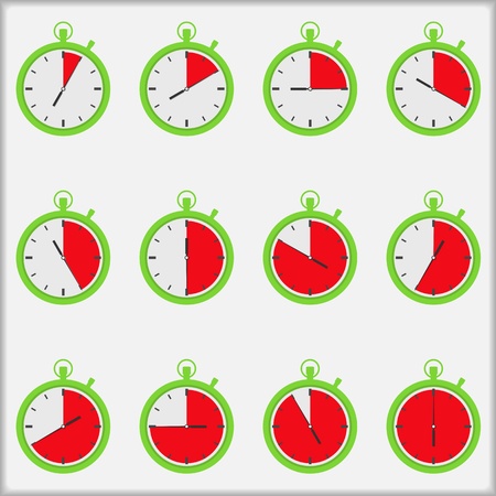 Time indicatorsのイラスト素材