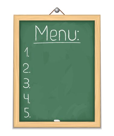 Vertical blackboard with menuのイラスト素材