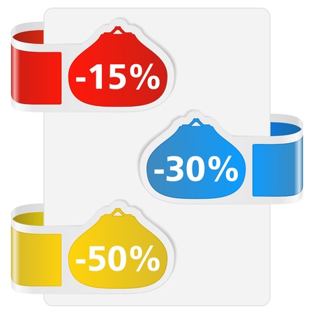 Labels for discountのイラスト素材