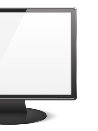 Close-up of a computer monitorのイラスト素材