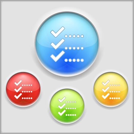 Abstract icon of check listのイラスト素材