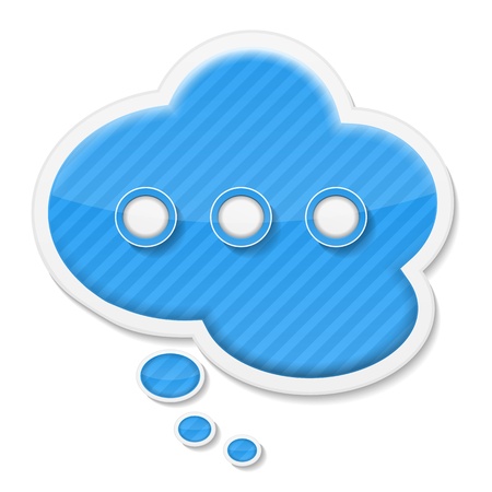 Abstract speech bubble iconのイラスト素材