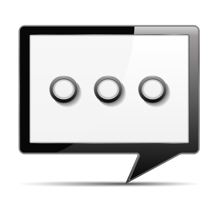 Abstract speech bubble iconのイラスト素材