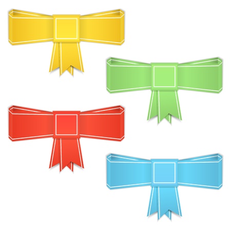 Origami Bowsのイラスト素材