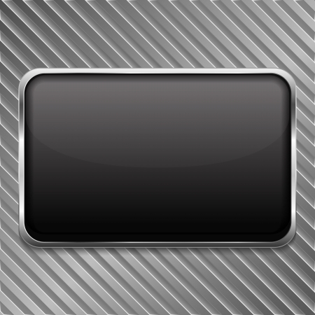 Metal frame on a striped backgroundのイラスト素材