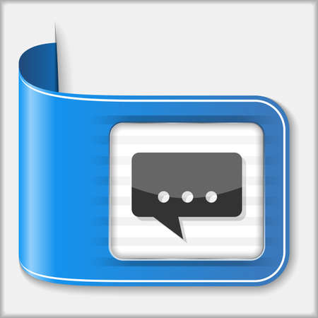 Abstract icon of a speech bubbleのイラスト素材
