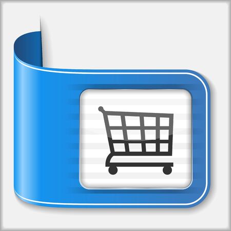 Abstract icon of a shopping cartのイラスト素材
