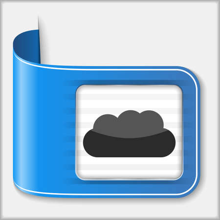 Abstract icon of a cloudのイラスト素材