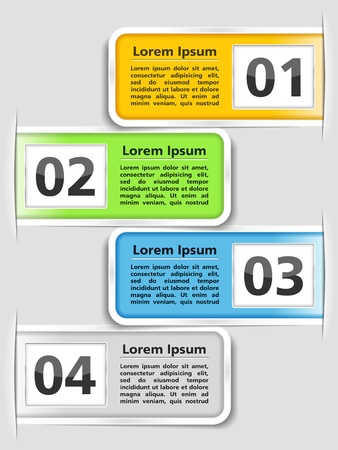 Design template with four elementsのイラスト素材
