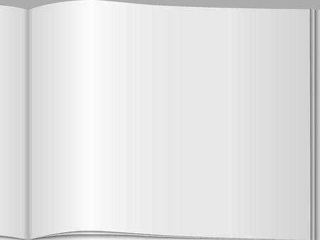 Close-up of blank page of an open magazineのイラスト素材