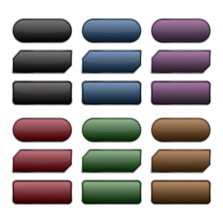 Buttons setのイラスト素材