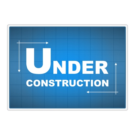 Under construction blueprintのイラスト素材