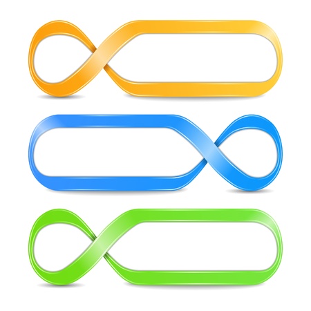 Abstract infinity symbolsのイラスト素材