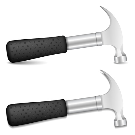 Hammers with different shadowsのイラスト素材