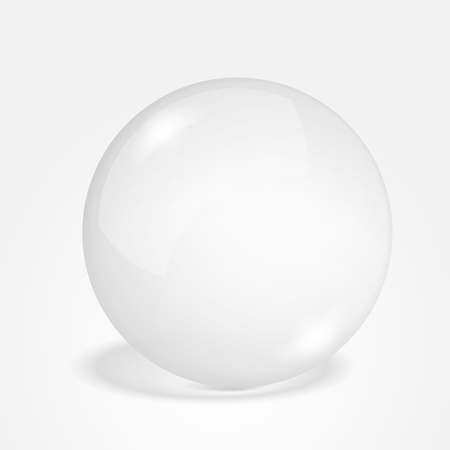 Transparent glass sphereのイラスト素材