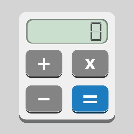Calculator icon, flat designのイラスト素材