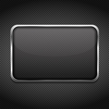 Transparent glass frame on dark backgroundのイラスト素材