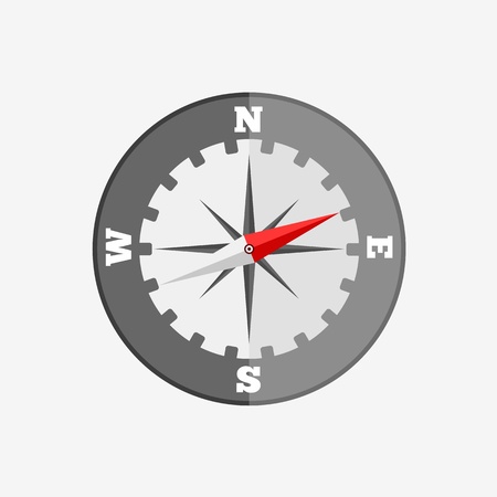 Compass flat iconのイラスト素材