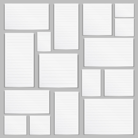 Blank lined paperのイラスト素材