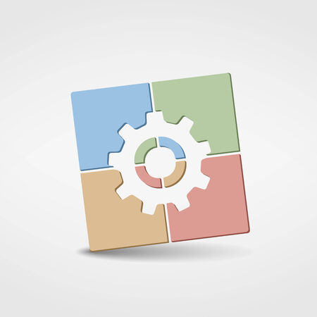 Abstract gear iconのイラスト素材