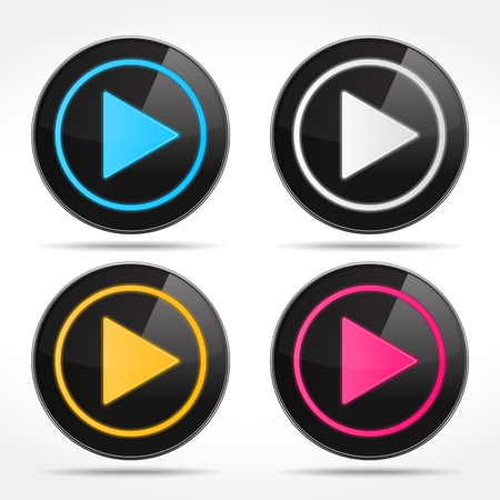 Play Buttonsのイラスト素材
