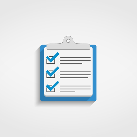 Check list icon, flat designのイラスト素材