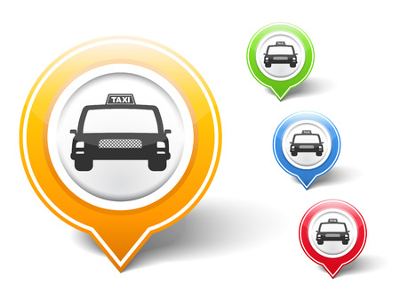 Taxi iconのイラスト素材