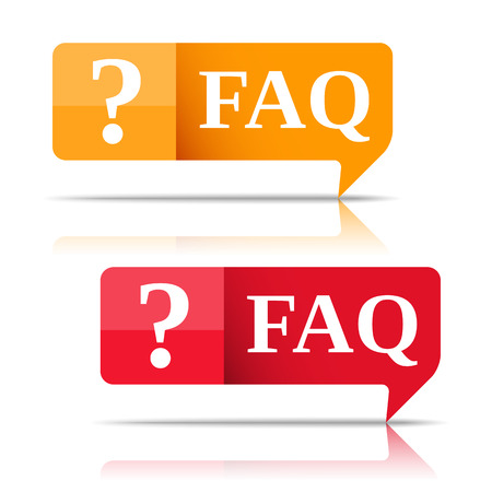 FAQ Speech bubblesのイラスト素材
