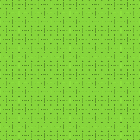 Abstract green seamless pattern with dots and linesのイラスト素材