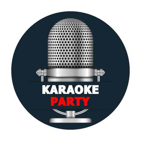 Karaoke party bannerのイラスト素材
