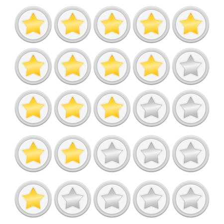 Rating starsのイラスト素材