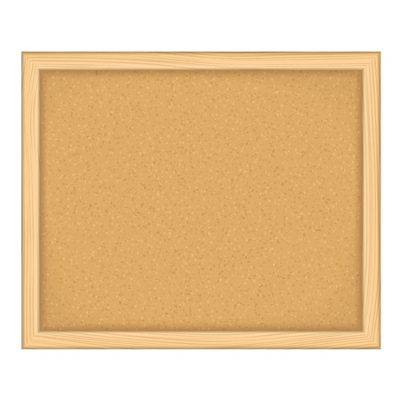 Empty bulletin board on white background, vector eps10 illustrationのイラスト素材