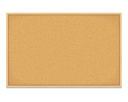 Empty bulletin board on white backgroundのイラスト素材