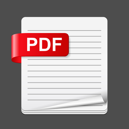 PDF file iconのイラスト素材
