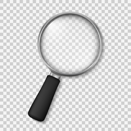 Transparent magnifying glass, vector eps10 illustrationのイラスト素材